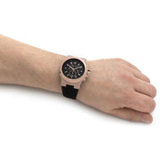  Shop Authentic Michael Kors Dylan Black Dial Black Rubber Strap Watch for Men - MK8184 - Luxxuri
