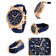  Shop Authentic Michael Kors Dylan Blue Dial Blue Rubber Strap Watch for Men - MK8295 - Luxxuri