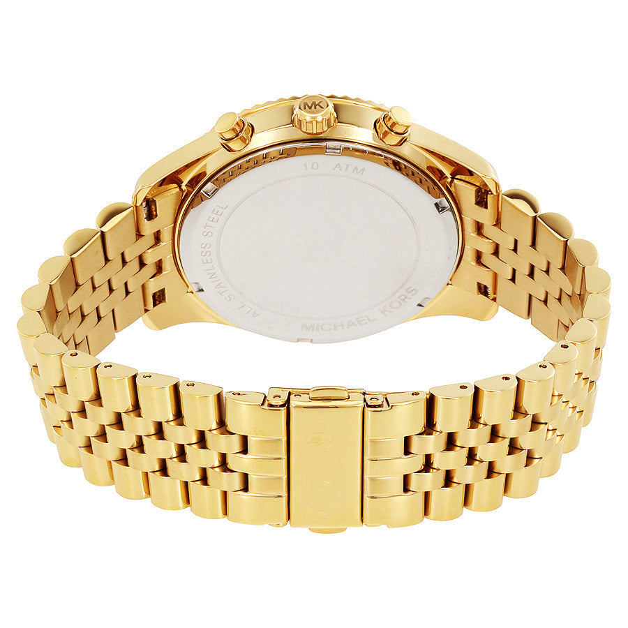  Shop Authentic Michael Kors Lexington Crystals Gold Dial Gold Steel Strap Watch for Men - MK8494 - Luxxuri