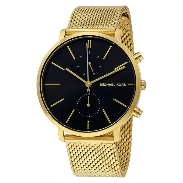  Shop Authentic Michael Kors Jaryn Black Dial Gold Steel Strap Watch for Men - MK8503 - Luxxuri