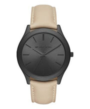  Shop Authentic Michael Kors Slim Runway Black Dial Beige Leather Strap Watch For Men - MK8510 - Luxxuri