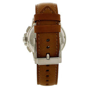  Shop Authentic Michael Kors Ryker Chronograph Analog Blue Dial Brown Leather Strap Watch For Men - MK8518 - Luxxuri