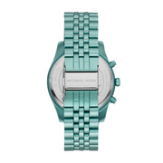  Shop Authentic Michael Kors Lexington Chronograph Turquoise Dial Turquoise Steel Strap Watch For Men - MK8793 - Luxxuri