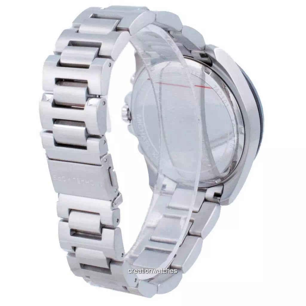  Shop Authentic Michael Kors Brecken Chronograph Black Dial Silver Steel Strap Watch For Men - MK8847 - Luxxuri