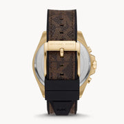  Shop Authentic Michael Kors Brecken Chronograph Black Dial Brown Leather Strap Watch For Men - MK8849 - Luxxuri