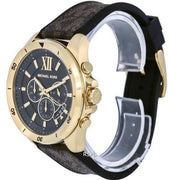  Shop Authentic Michael Kors Brecken Chronograph Black Dial Brown Leather Strap Watch For Men - MK8849 - Luxxuri