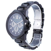  Shop Authentic Michael Kors Brecken Chronograph Black Dial Black Steel Strap Watch For Men - MK8858 - Luxxuri