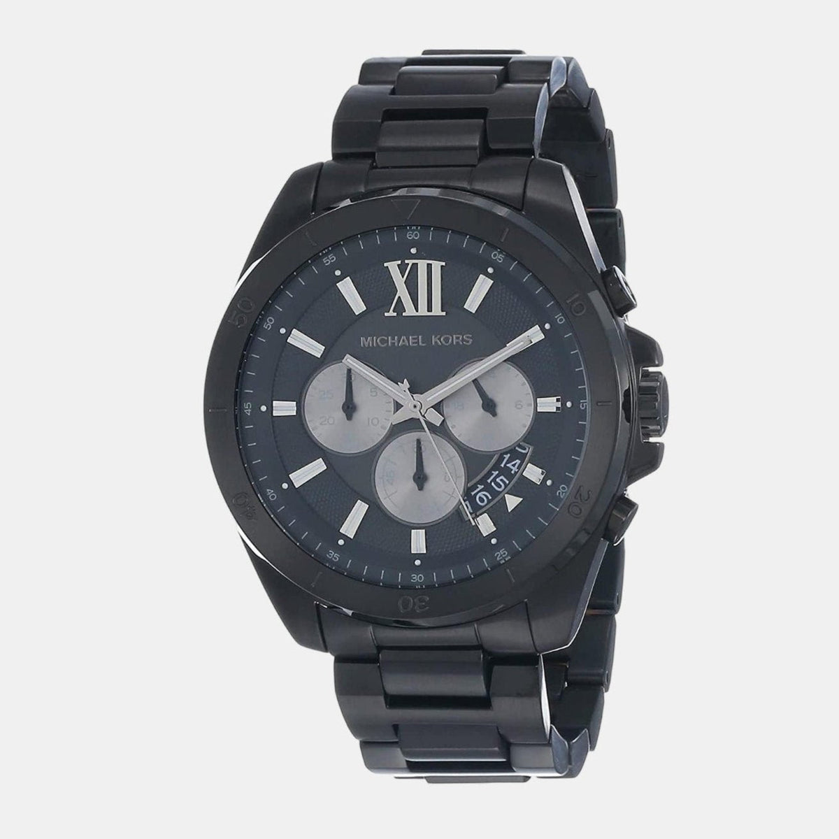  Shop Authentic Michael Kors Brecken Chronograph Black Dial Black Steel Strap Watch For Men - MK8858 - Luxxuri