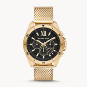  Shop Authentic Michael Kors Brecken Chronograph Black Dial Gold Mesh Strap Watch For Men - MK8867 - Luxxuri