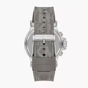  Shop Authentic Michael Kors Dylan Chronograph Grey Dial Grey PVC Strap Watch For Men - MK8935 - Luxxuri