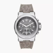  Shop Authentic Michael Kors Dylan Chronograph Grey Dial Grey PVC Strap Watch For Men - MK8935 - Luxxuri