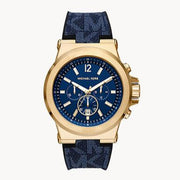  Shop Authentic Michael Kors Dylan Chronograph Blue Dial Blue Rubber Strap Watch For Men - MK8936 - Luxxuri
