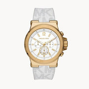  Shop Authentic Michael Kors Dylan Chronograph White Dial White Rubber Strap Watch For Men - MK8937 - Luxxuri