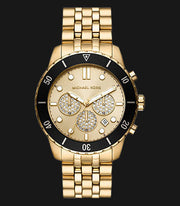  Shop Authentic Michael Kors Cunningham Chronograph Gold Dial Gold Steel Strap Watch For Men - MK8963 - Luxxuri