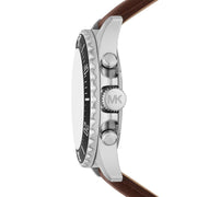  Shop Authentic Michael Kors Everest Chronograph Black Dial Brown Leather Strap Watch For Men - MK9054 - Luxxuri