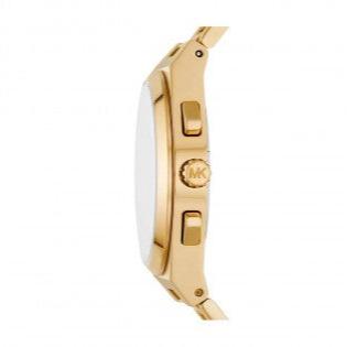  Shop Authentic Michael Kors Lennox Chronograph White Dial Gold Steel Strap Watch For Men - MK9120 - Luxxuri