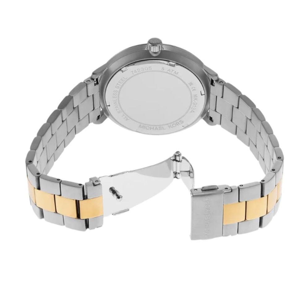  Shop Authentic Michael Kors Blake Analog Silver Dial Two Tone Steel Strap Watch for Women - MK9134 - Luxxuri