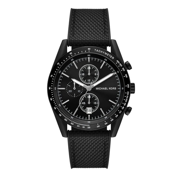  Shop Authentic Michael Kors Accelerator Chronograph Black Dial Black Nylon Strap Watch for Men - MK9143 - Luxxuri