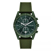  Shop Authentic Michael Kors Accelerator Chronograph Green Dial Green Nylon Strap Watch for Men - MK9144 - Luxxuri