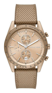  Shop Authentic Michael Kors Warren Chronograph Beige Dial Beige Nylon Strap Watch for Men - MK9145 - Luxxuri
