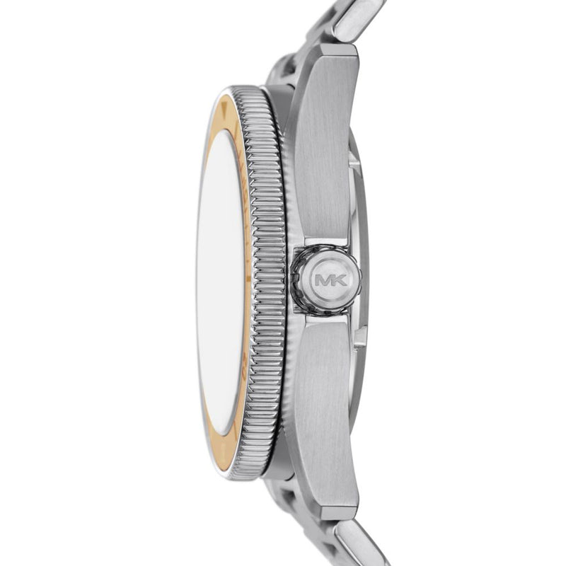  Shop Authentic Michael Kors Maritime Analog Black Dial Silver Steel Strap Watch for Men - MK9161 - Luxxuri