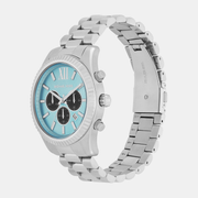  Shop Authentic Michael Kors Lexington Chronograph Blue Dial Silver Steel Strap Watch for Men - MK9165 - Luxxuri