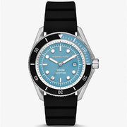  Shop Authentic Michael Kors Maritime Three Hand Blue Dial Black Silicone Strap Watch for Men - MK9167 - Luxxuri
