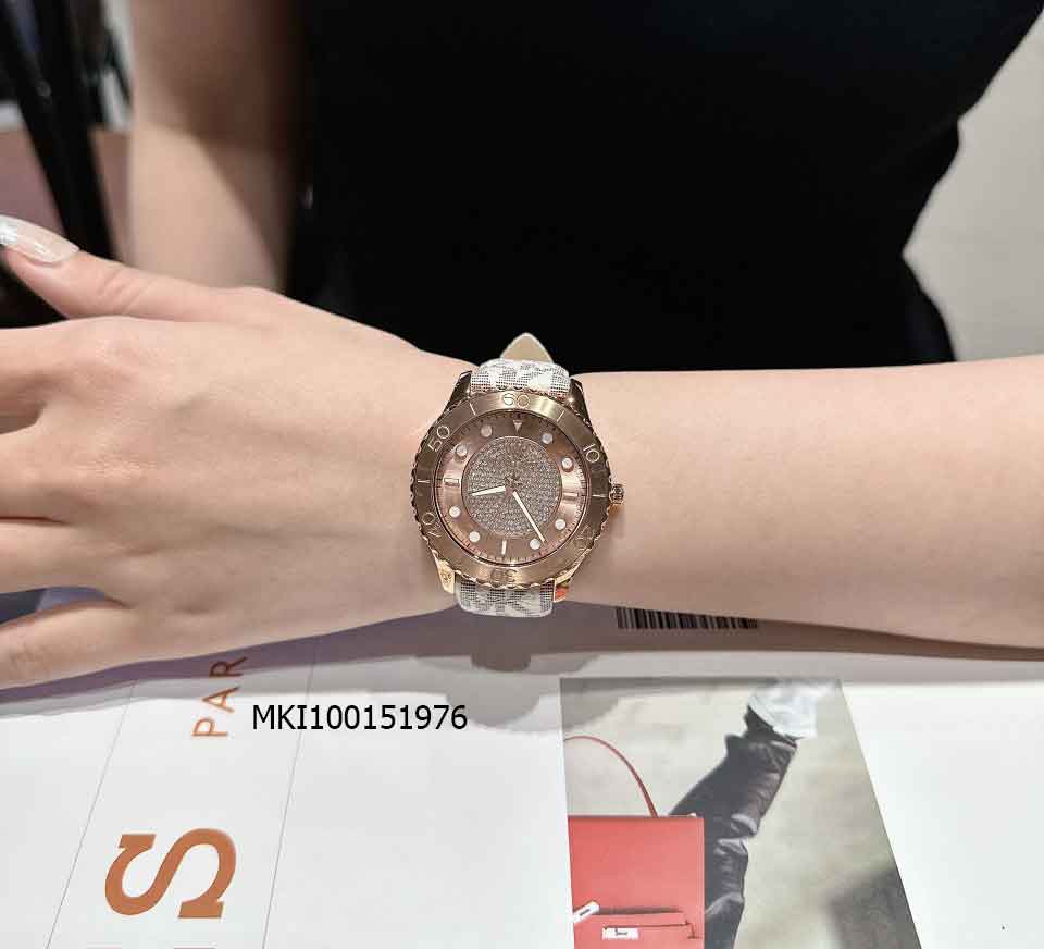  Shop Authentic Michael Kors Runway Three Hand Quartz Gold Dial Brown Leather Strap Watch For Women - MK6999 - Luxxuri
