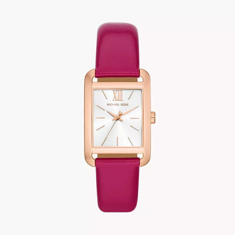  Shop Authentic Michael Kors Monroe Three Hand White Dial Pink Leather Strap Watch for Women - MKO1029 - Luxxuri