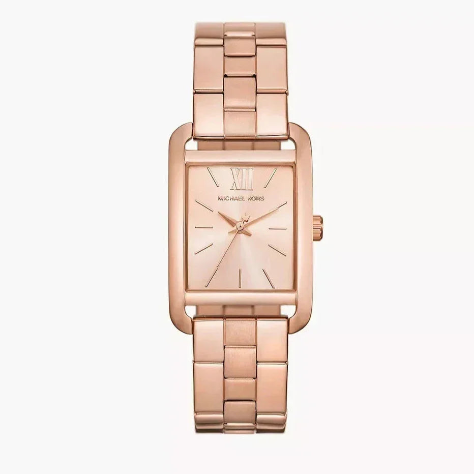  Shop Authentic Michael Kors Monroe Three Hand Rose Gold Dial Rose Gold Steel Strap Watch for Women - MKO1032 - Luxxuri