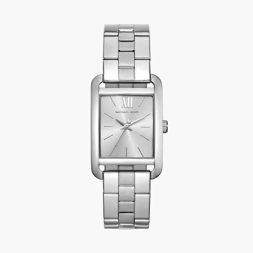  Shop Authentic Michael Kors Monroe Three Hand Silver Dial Silver Steel Strap Watch for Women - MKO1033 - Luxxuri