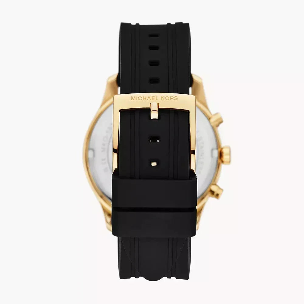  Shop Authentic Michael Kors Berkley Chronograph Black Dial Black Rubber Strap  Watch for Men - MKO1038 - Luxxuri