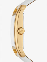  Shop Authentic Michael Kors Petite Quartz White Dial White Leather Strap Watch for Women - MKO1059 - Luxxuri