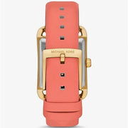  Shop Authentic Michael Kors Petite Monroe White Dial Orange Leather Strap Watch for Women - MKO1060 - Luxxuri