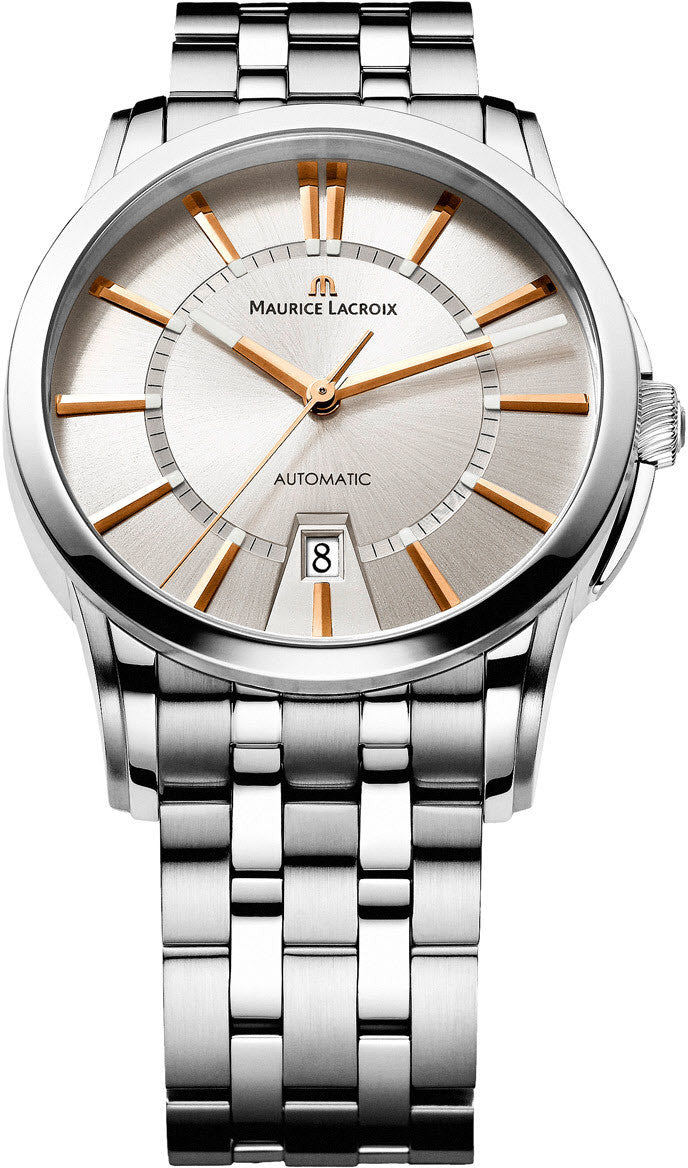  Shop Authentic Maurice Lacroix Pontos Date Silver Dial Silver Steel Strap Watch For Men - PT6148-SS002-131-1 - Luxxuri