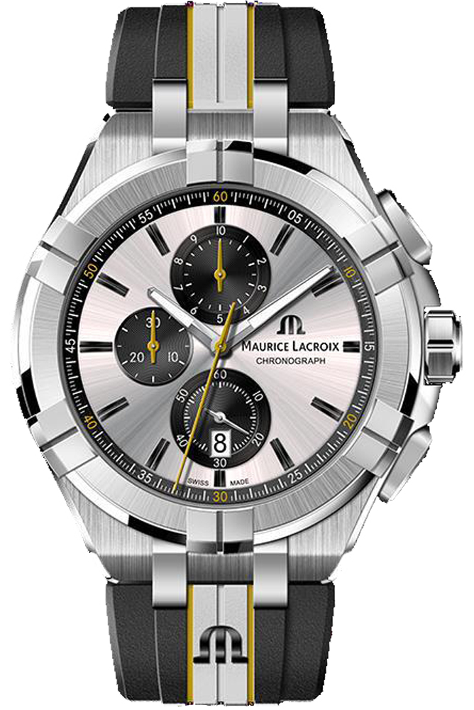 Shop Authentic Maurice Lacroix Aikon Chronograph King of the Court Limited Edition Silver Dial Grey Rubber Strap Watch for Men - AI1018-TT030-130-K - Luxxuri