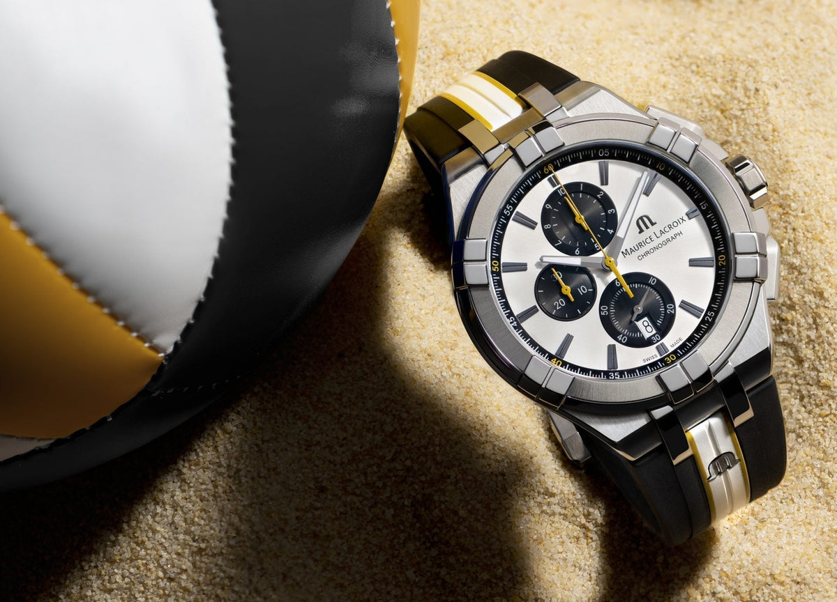  Shop Authentic Maurice Lacroix Aikon Chronograph King of the Court Limited Edition Silver Dial Grey Rubber Strap Watch for Men - AI1018-TT030-130-K - Luxxuri