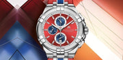  Shop Authentic Maurice Lacroix Aikon Beach Volley Vikings Limited Edition Red Dial Red Rubber Strap Watch for Men - AI1018-SS001-530-6 - Luxxuri