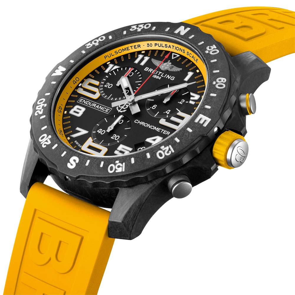  Shop Authentic Breitling Endurance Pro Black Dial Yellow Rubber Strap Watch for Men - X82310A41B1S1 - Luxxuri