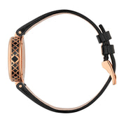  Shop Authentic Gucci Diamantissima Quartz Black Dial Black Leather Strap Watch for Women - YA141501 - Luxxuri