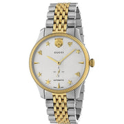 Shop Authentic Gucci G Timeless Automatic White Dial Two Tone Steel Strap Watch for Men - YA126356 - Luxxuri