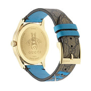  Shop Authentic Gucci G Timeless Disney Donald Duck Brown Dial Brown Leather Strap Watch For Women - YA1264167 - Luxxuri