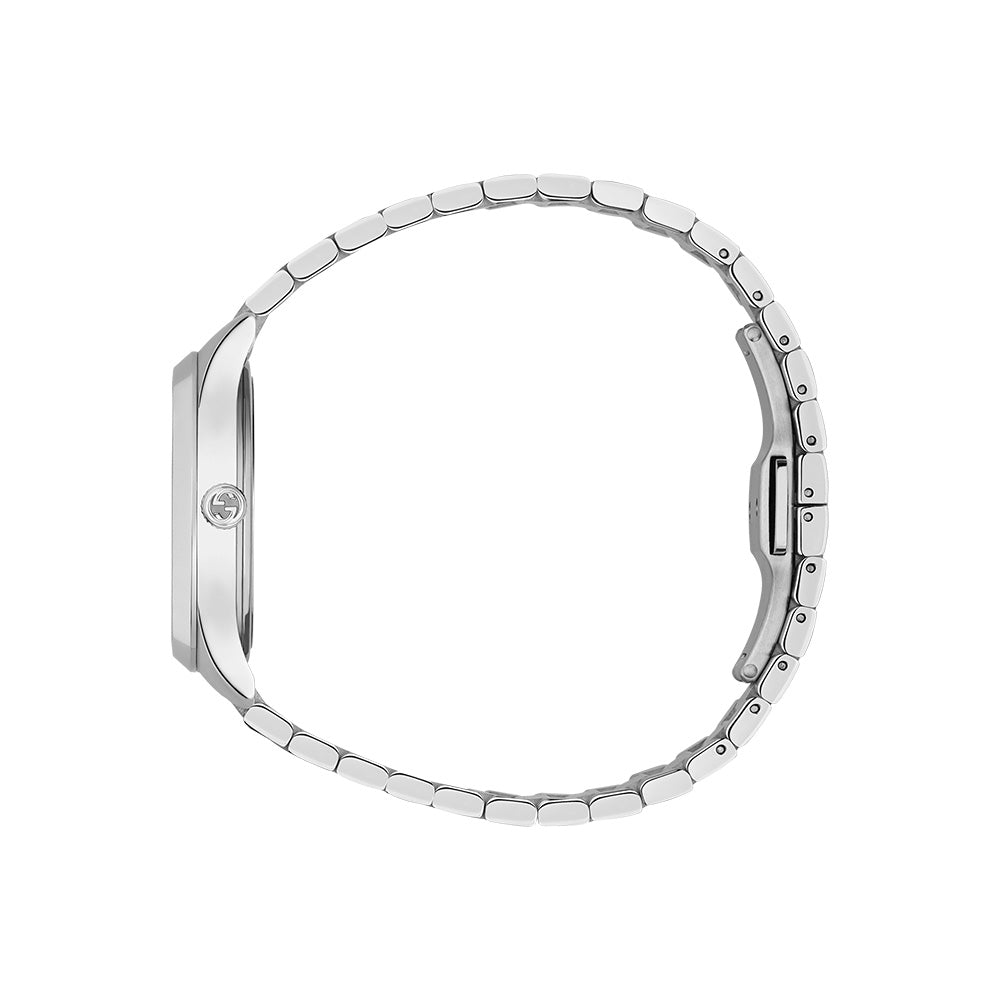  Shop Authentic Gucci G Timeless Quartz Gold Dial Silver Steel Strap Watch for Women - YA1265035 - Luxxuri