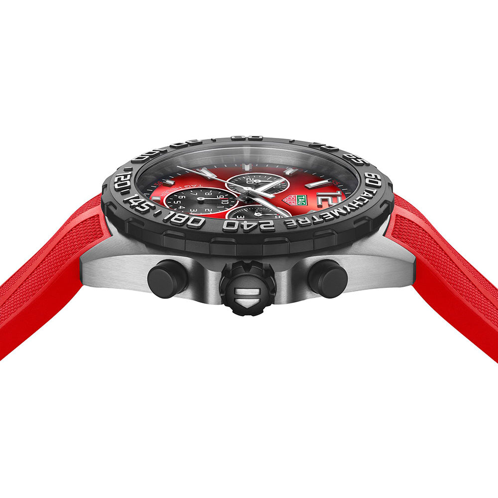  Shop Authentic Tag Heuer Formula 1 Chronograph Red Dial Red Rubber Strap Watch for Men - CAZ101AN.FT8055 - Luxxuri