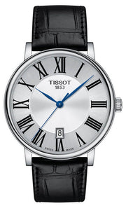 Shop Authentic Tissot Carson Premium Silver Dial Black Leather Strap Watch For Men - T122.410.16.033.00 - Luxxuri