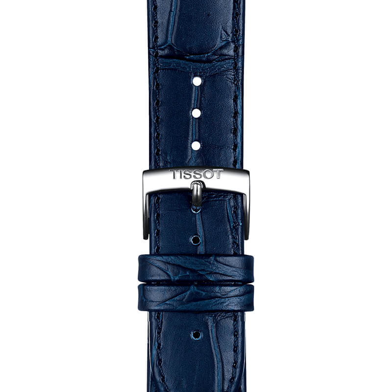  Shop Authentic Tissot Carson Premium Blue Dial Blue Leather Strap Watch For Men - T122.410.16.043.00 - Luxxuri