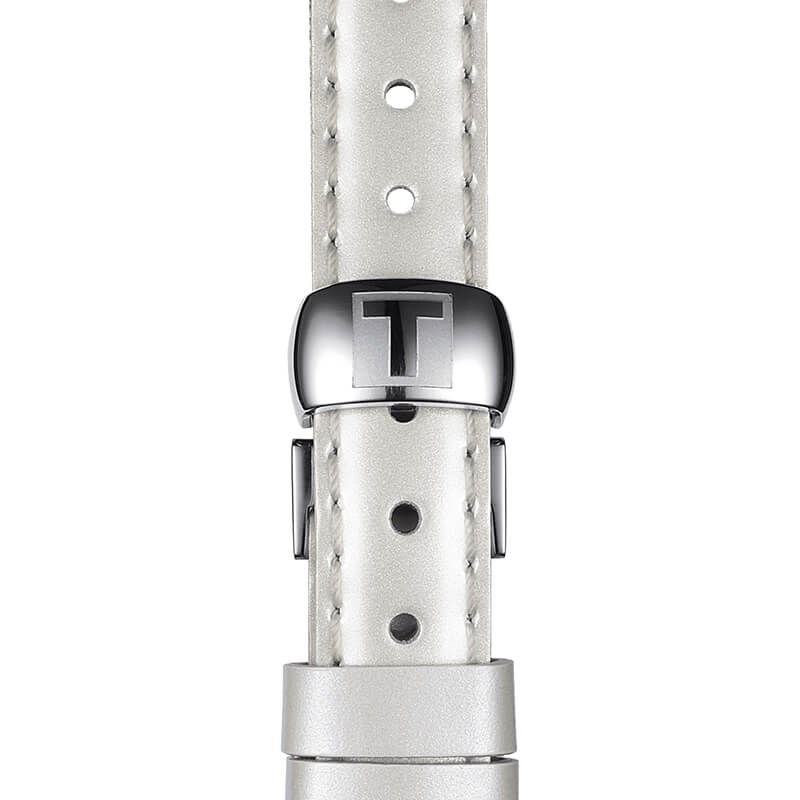  Shop Authentic Tissot T Trend Flamingo Valentines Mother of Pearl White Dial White Leather Strap Watch For Women - T094.210.16.111.01 - Luxxuri
