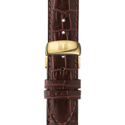  Shop Authentic Tissot T Classic Le Locle Automatic Gold Dial Maroon Leather Strap Watch For Men - T41.5.413.73 - Luxxuri