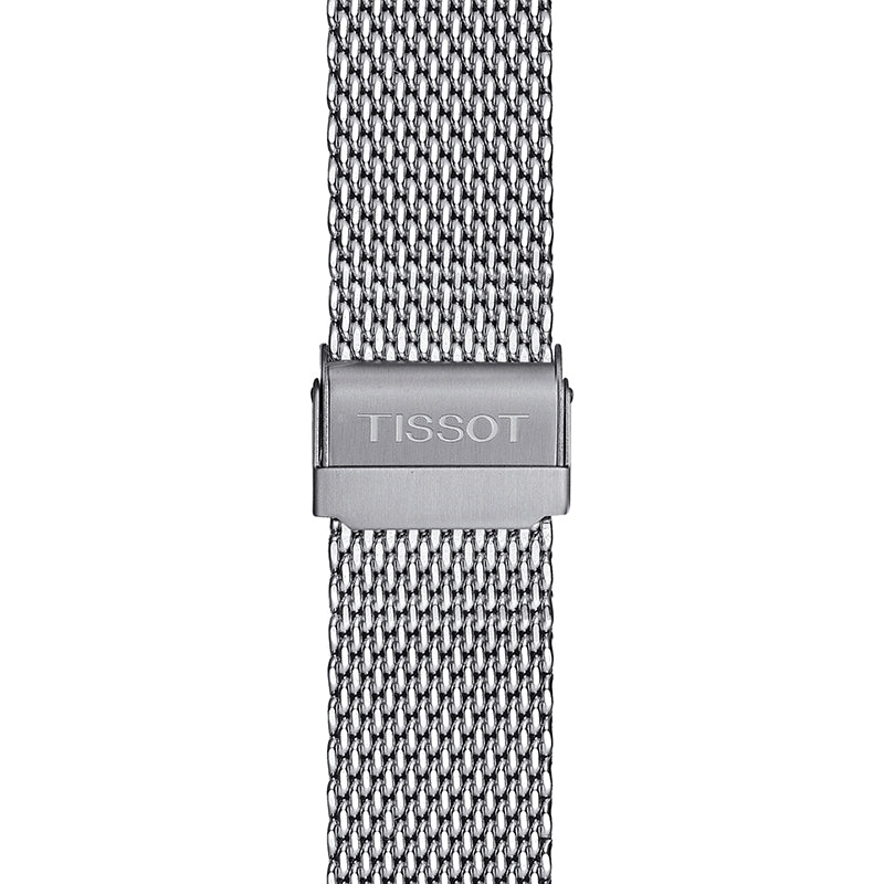  Shop Authentic Tissot PR 100 Chronograph White Dial Silver Mesh Bracelet Watch For Men - T101.417.11.031.02 - Luxxuri