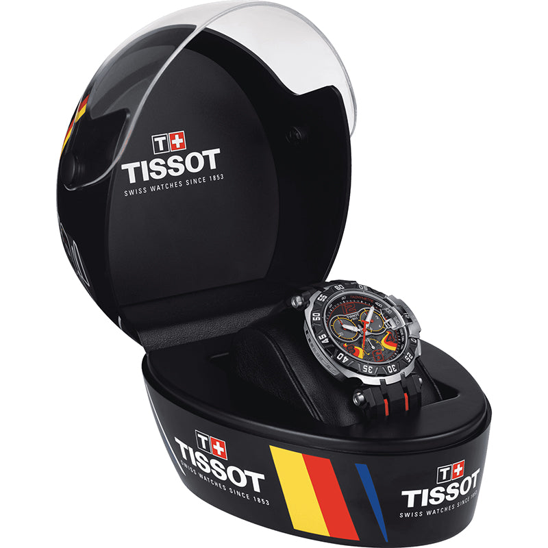  Shop Authentic Tissot T Race Chronograph Stefan Bradl Special Edition Black Dial Black Rubber Strap Watch for Men - T092.417.27.057.02 - Luxxuri